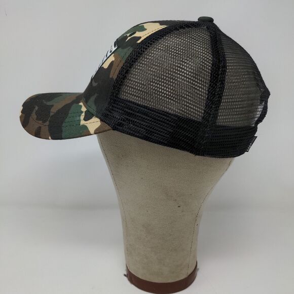 Diesel Power Mens Snapback Camo Patriotic Hat Black Meshback Patch Flag Logo - Picture 5 of 11